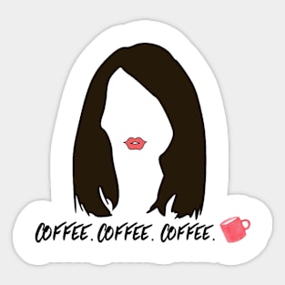 Lorelai Gilmore coffee Sticker